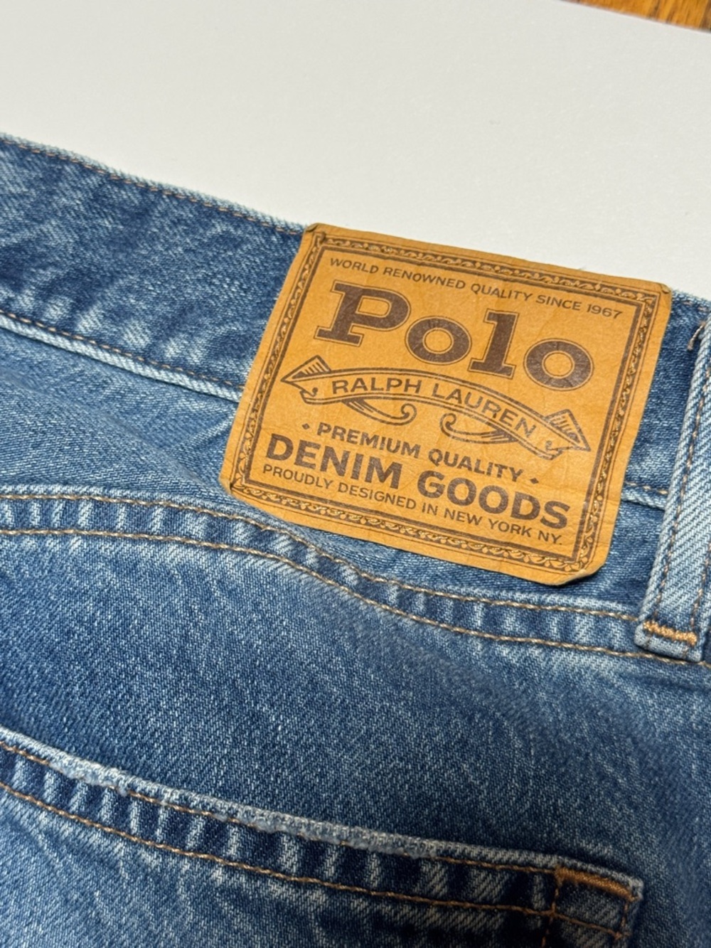 POLO by Ralph Lauren Women's Paneled Flare Premium‎ Denim Jeans Raw Hem Boho 29 - Picture 2 of 14